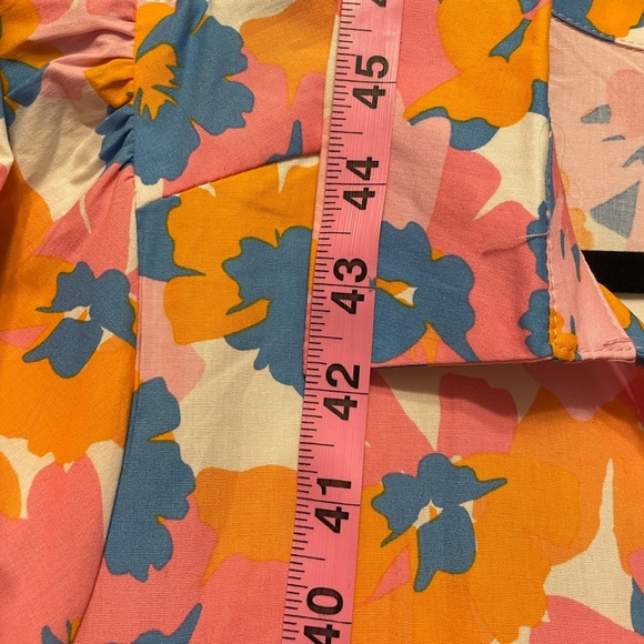 Michelle Mcdowell Molly Dress Primrose Multi Size Medium Tiered Collared - Picture 9 of 9